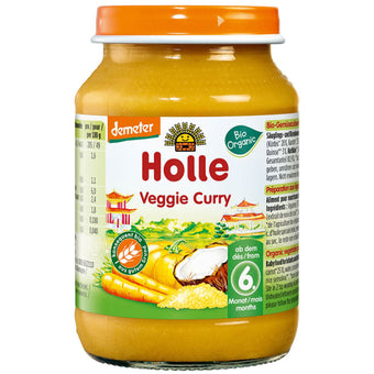 compare product Holle Био пюре зеленчуково къри 6+ месеца 190г