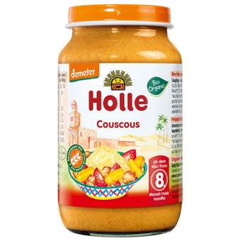 compare product Holle Био зеленчуково пюре с пиле и кускус 8+ месеца 220г