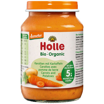 compare product Holle Био пюре с морков и картоф 5+ месеца 190г