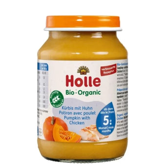 compare product Holle Био пюре тиква с пилешко месо 5+ месеца 190г