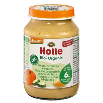 compare product Holle Био пюре с тиква, тиквичка и картоф 6+ месеца 190г