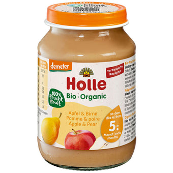 compare product Holle Био пюре с ябълка и круша 5+ месеца 190г