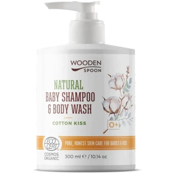 compare product Wooden spoon Био бебешки шампоан за тяло и коса Cotton Kiss 300мл