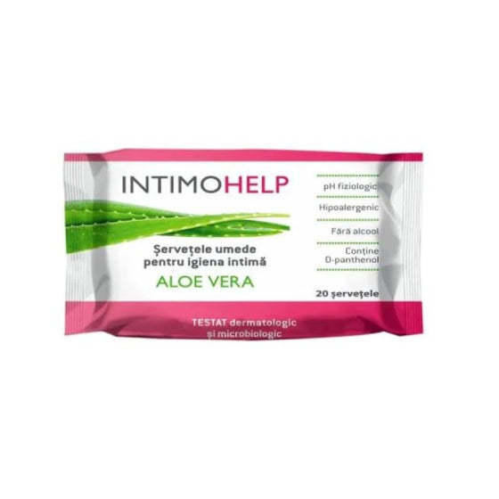 INTIMO HELP Интимо хелп хипоалергенни кърпички с алое х 20