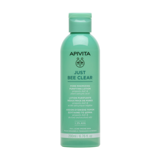 Apivita Just bee clear Почистващ лосион 200мл - Снимка 2 от 2