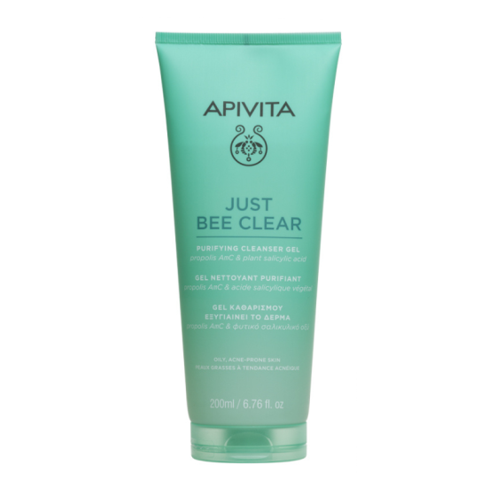 Apivita Just bee clear Почистващ гел за лице 200мл - Снимка 2 от 2