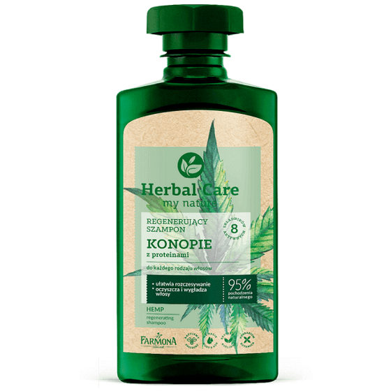 Farmona Herbal care Фито шампоан Канабис против косопад за блясък и обем 330мл.