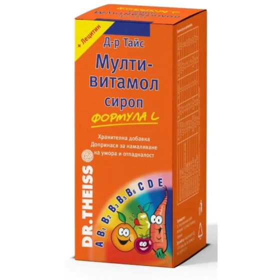 MULTIVITAMOL Мултивитамол формула L сироп за нормално функциониране на имунната система 200мл