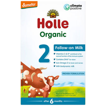 compare product Holle Био храна за кърмачета с А2 Формула 2 6+ месеца 600г