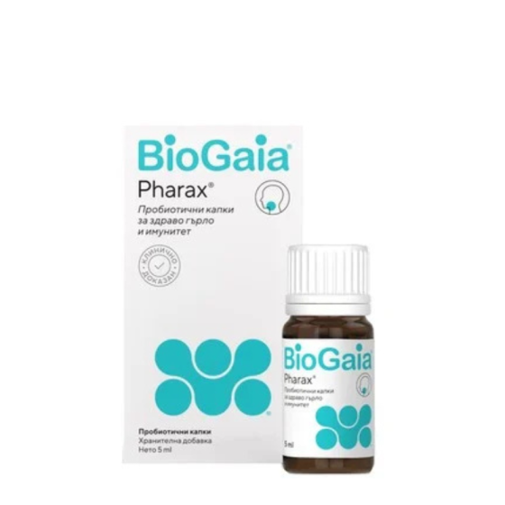 BioGaia Pharax Пробиотични капки за здраво гърло и имунитет 5мл - Снимка 1 от 2