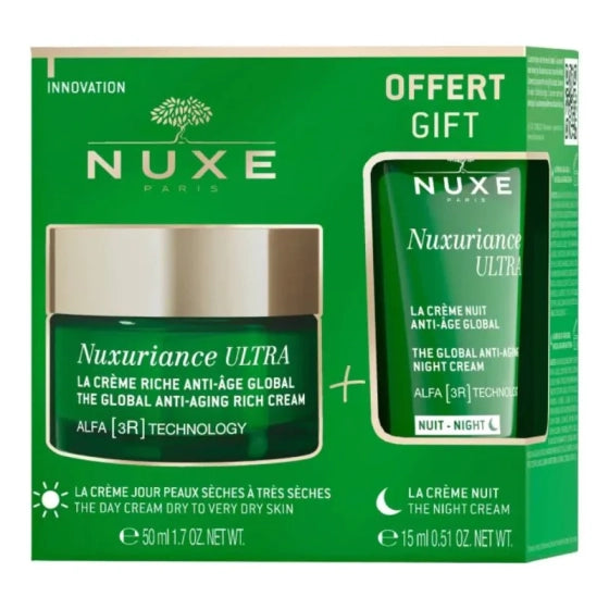 Nuxe Nuxuriance Ultra Oбогатен крем за суха кожа 50мл + Противостареещ нощен крем 15мл