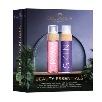 compare product Cocosolis Beauty essentials подаръчен сет с антицелулитно масло и серум за бърз растеж на косата