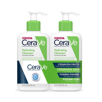 compare product Cerave Хидратиращ измиващ крем за лице и тяло за нормална към суха кожа 236мл x 2 броя 700975