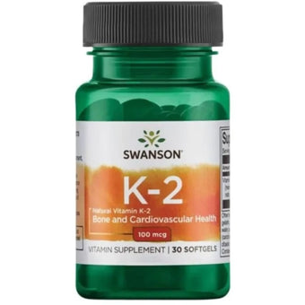 compare product Swanson Високоефективен натурален витамин К2 за здрави кости 30 капсули