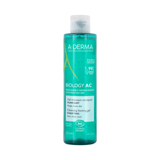 A-Derma Biology AC Пенещ се гел 200мл