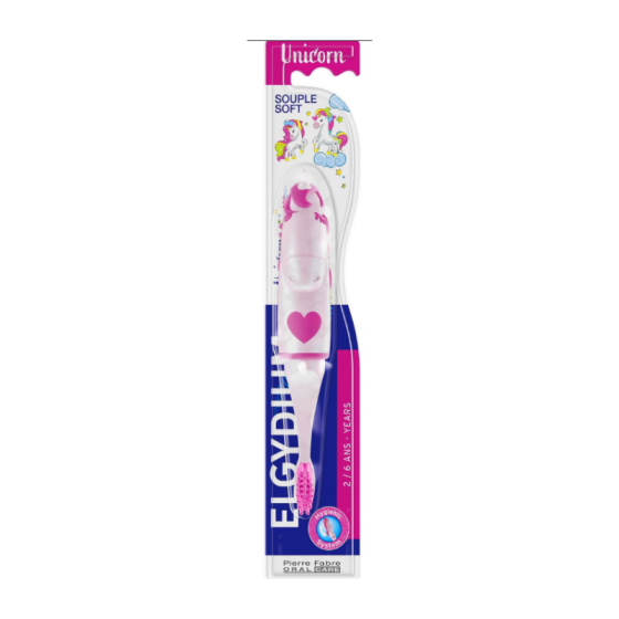 Elgydium Kids Unicorn Детска четка за зъби 2-6 години