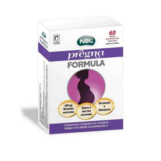 NOBEL Pregna Formula с фолиева киселина х 60 капсули Nobel