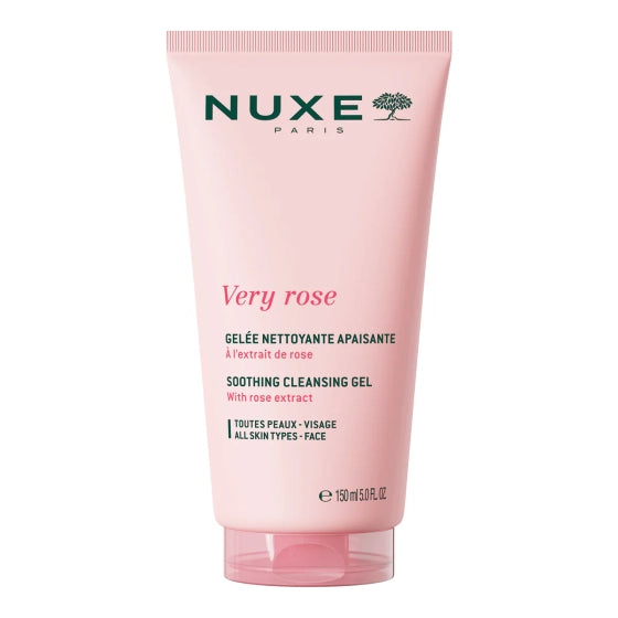 Nuxe Very rose Успокояващ почистващ гел за лице 150мл