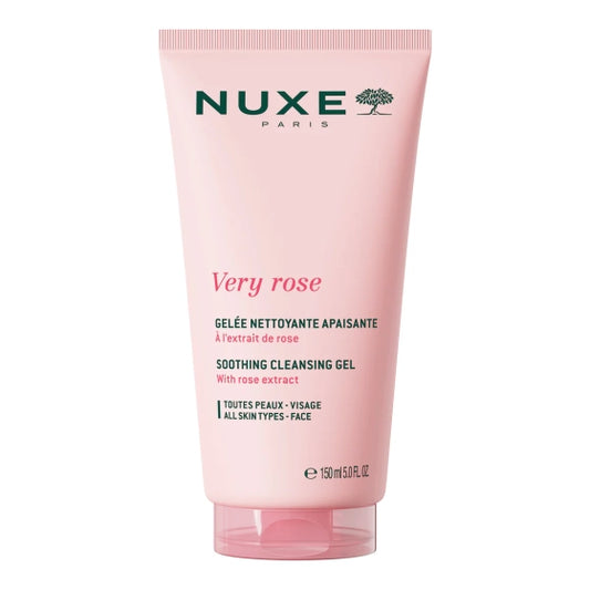 Nuxe Very rose Успокояващ почистващ гел за лице 150мл