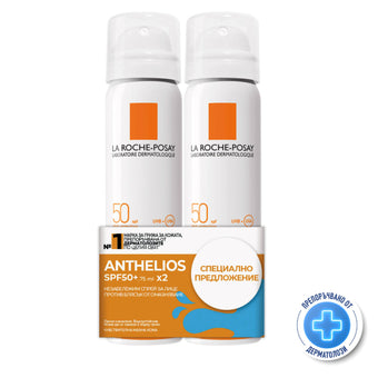 compare product La Roche-Posay Anthelios Спрей-мист за лице SPF50 2х75мл