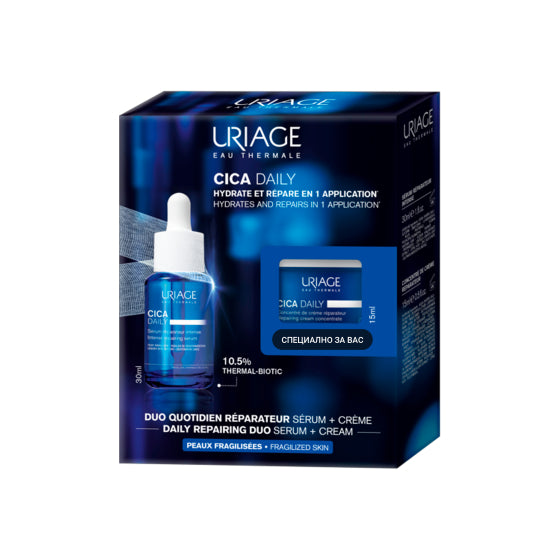 URIAGE Комплект Uriage Cica Daily Серум 30мл + Крем концентрат 15мл