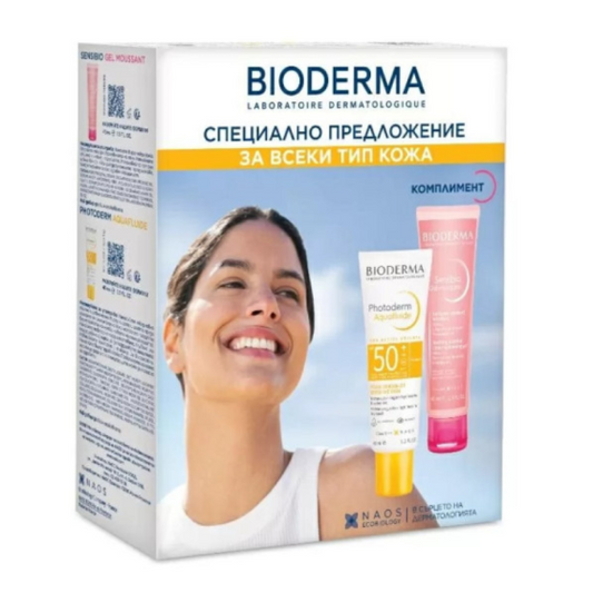 BIODERMA Комплект Bioderma Photoderm Аквафлуид неутрален SPF50+ 40мл + Sensibio Измивен гел 45мл
