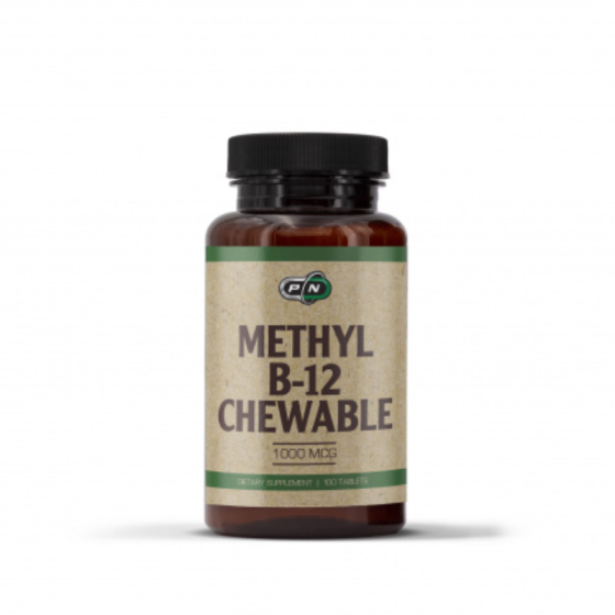 Pure Nutrition Methyl B-12 с вкус череша 100 дъвчащи таблетки