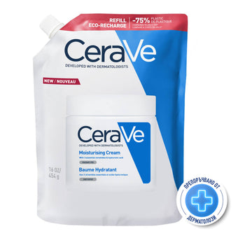 compare product Cerave хидратиращ крем за лице и тяло, суха към много суха кожа 454г рефил 905626