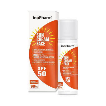compare product InoPharm Sun Слънцезащитен крем за лице SPF50 35г