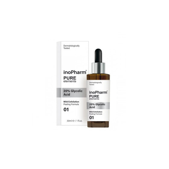 InoPharm Pure elements Пилинг за лице с 20% Гликолова киселина 30мл