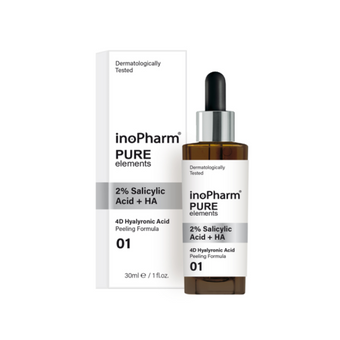 compare product InoPharm Pure elements Пилинг за лице с 2% салицилова киселина и хиалуронова киселина 30мл