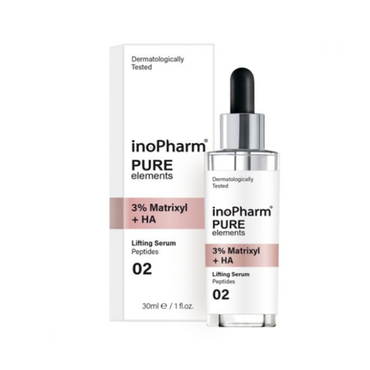 InoPharm Pure elements Серум за лице с   Matrixyl 3000 и хиалуронова киселина 30мл