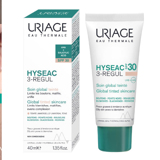 Uriage hyseac 3-regul spf 30 цялостна тонирана грижа срещу несъвършенства  40мл