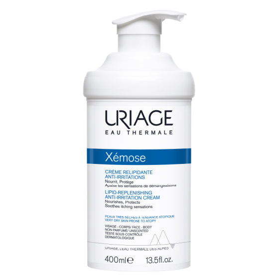 Uriage Xemose C8+ липидо-възстановяващ крем за суха кожа с раздразнения и сърбеж 400мл - Снимка 1 от 2