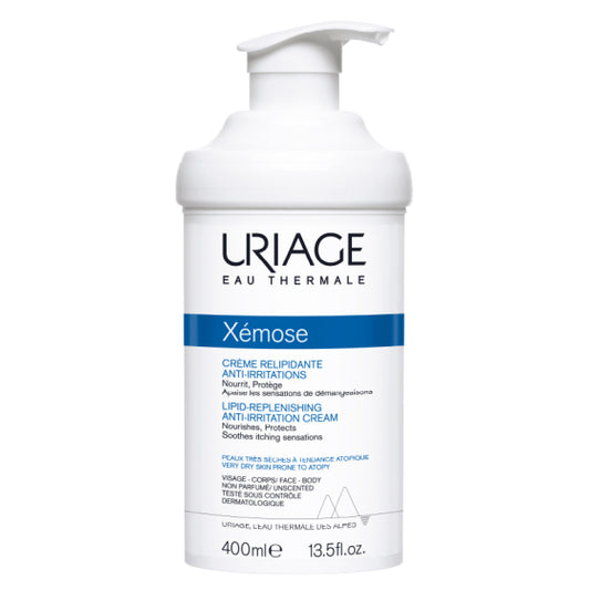 Uriage Xemose C8+ липидо-възстановяващ крем за суха кожа с раздразнения и сърбеж 400мл - Снимка 1 от 2