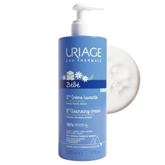 Uriage bebe creme lavante почистващ крем за бебета с изплакване 500мл - Снимка 1 от 2