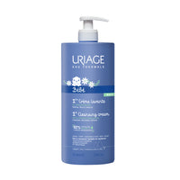 Uriage bebe creme lavante почистващ крем за бебета с изплакване 1000мл - Снимка 2 от 2