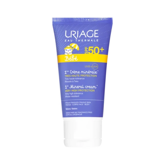 Uriage 1er слънцезащитен минерален крем за бебета и деца spf50 50мл - Снимка 1 от 2