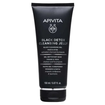 compare product Apivita черен детоксикиращ почистващ гел за всеки тип кожа с активен въглен и прополис 150мл