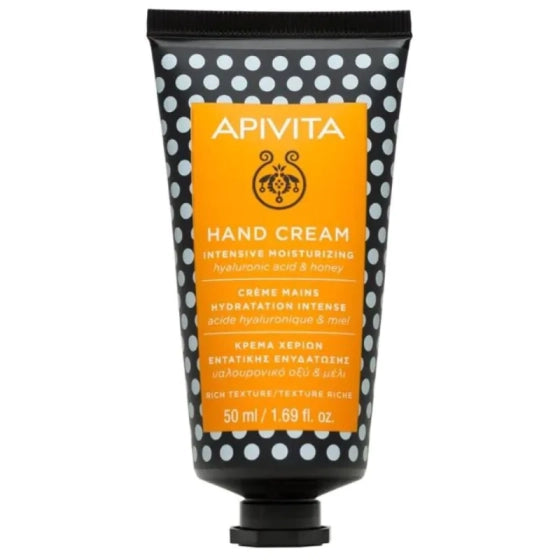 Apivita интензивно хидратиращ крем за ръце с хиалуронова киселина и мед 50ml - Снимка 1 от 2