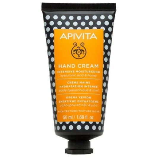 Apivita интензивно хидратиращ крем за ръце с хиалуронова киселина и мед 50ml - Снимка 1 от 2