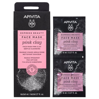 compare product Apivita express beauty дълбоко почистваща маска за лице с розова глина 8ml х 12 броя
