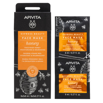 compare product Apivita express beauty хидратираща и подхранваща маска за лице с мед 8ml х12 броя