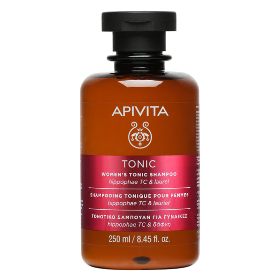 Apivita тоник-шампоан за жени с hippophae tc и лаврово дърво за тънка коса  250ml - Снимка 2 от 2
