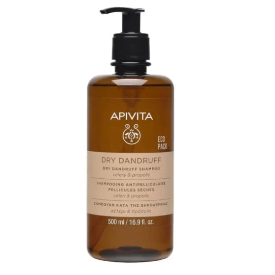 Apivita шампоан против сух пърхот с целина и прополис 500ml - Снимка 1 от 2