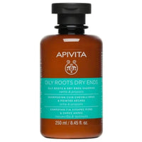 Apivita шампоан за мазни корени и сухи краища на косата с коприва и прополис 250ml - Снимка 1 от 2