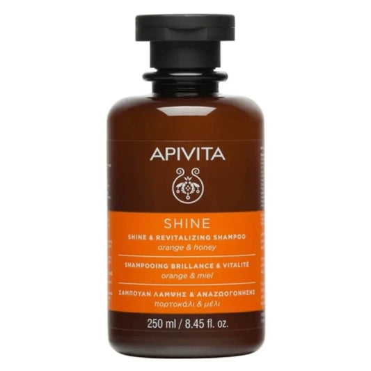 Apivita shine & revitalizing ревитализиращ шампоан с портокал и мед 250ml - Снимка 1 от 2