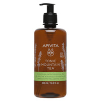 Apivita tonic нежен почистващ и тонизиращ душ гел с планински чай и етерични масла 500ml - Снимка 2 от 2