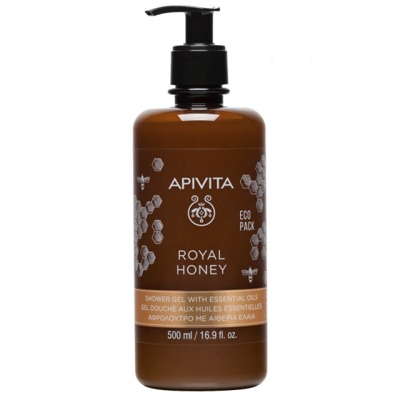 Apivita royal honey хидратиращ и релаксиращ душ гел с мед и етерични масла 500ml - Снимка 2 от 2
