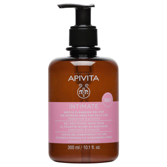 compare product Apivita intimate нежен почистващ гел за интимната зона с лайка и прополис 300ml